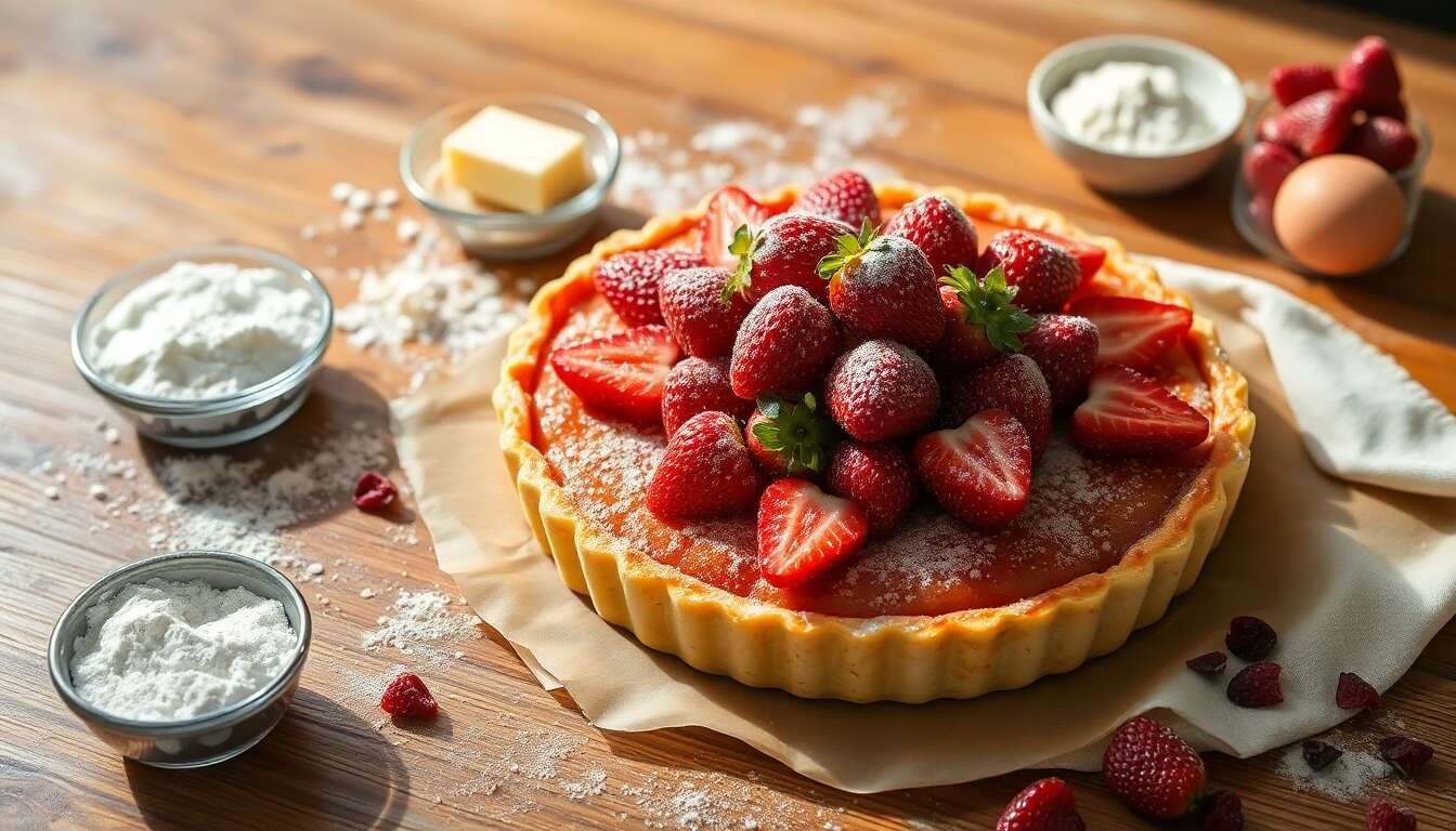 Recette tarte aux fraises : la délicieuse classique