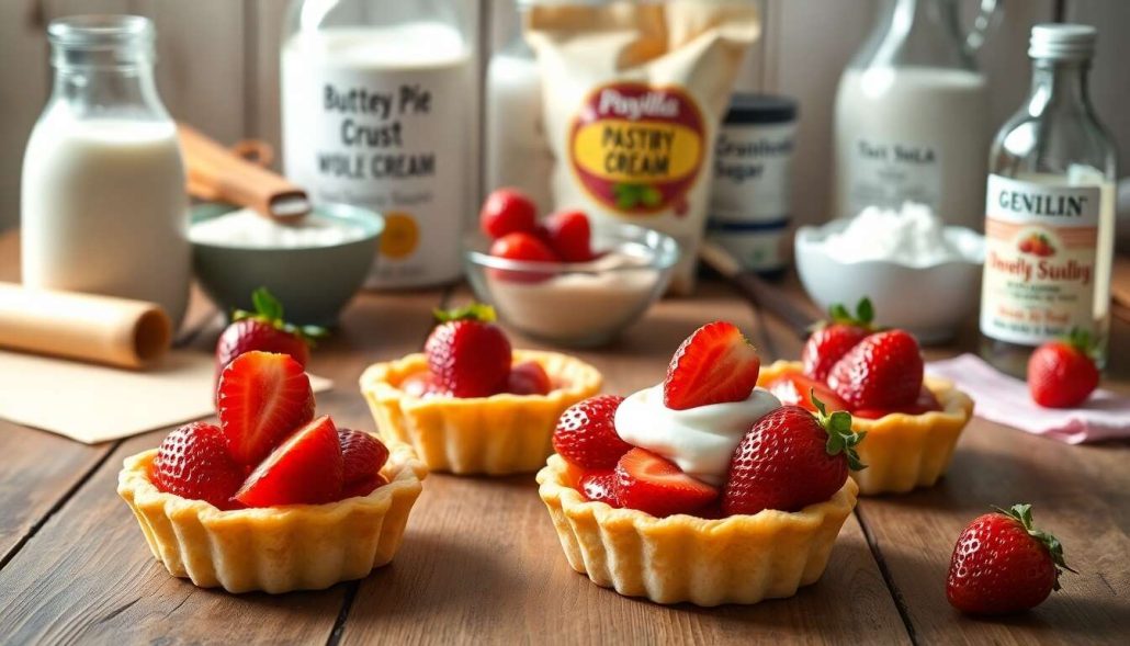 Tartelettes aux fraises à la crème : recette facile et savoureuse