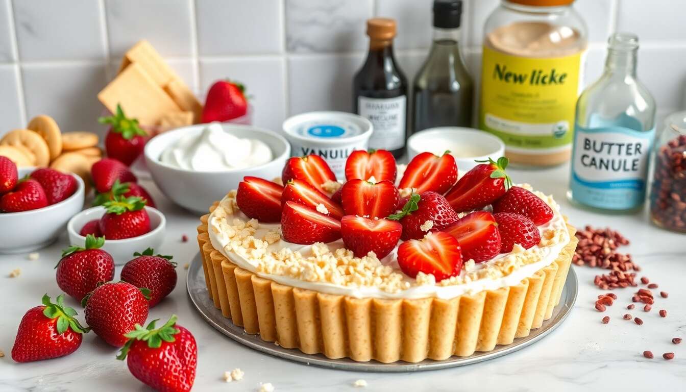 Tartelette aux fraises sans cuisson Tuppissim : recette rapide et facile
