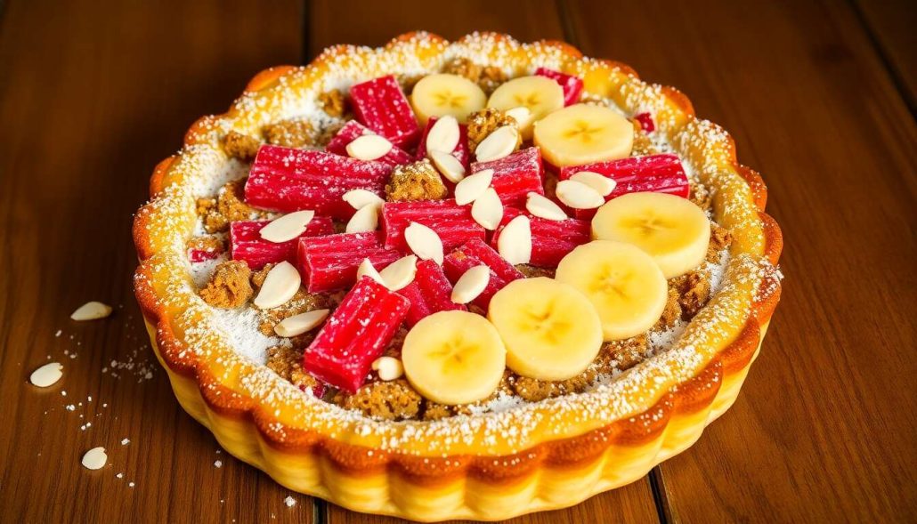 Tarte rhubarbe bananes : recette gourmande à découvrir