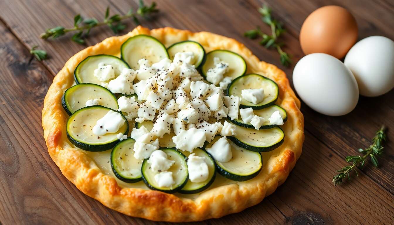 Tarte aux courgettes et Roquefort : recette savoureuse