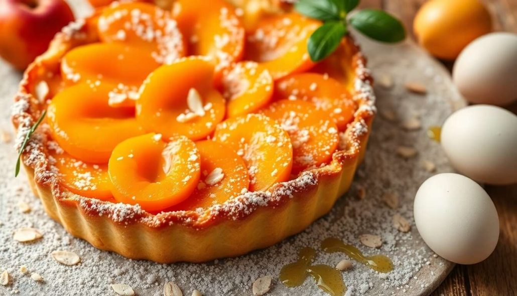 Tarte aux abricots et poudre d'amandes : recette gourmande