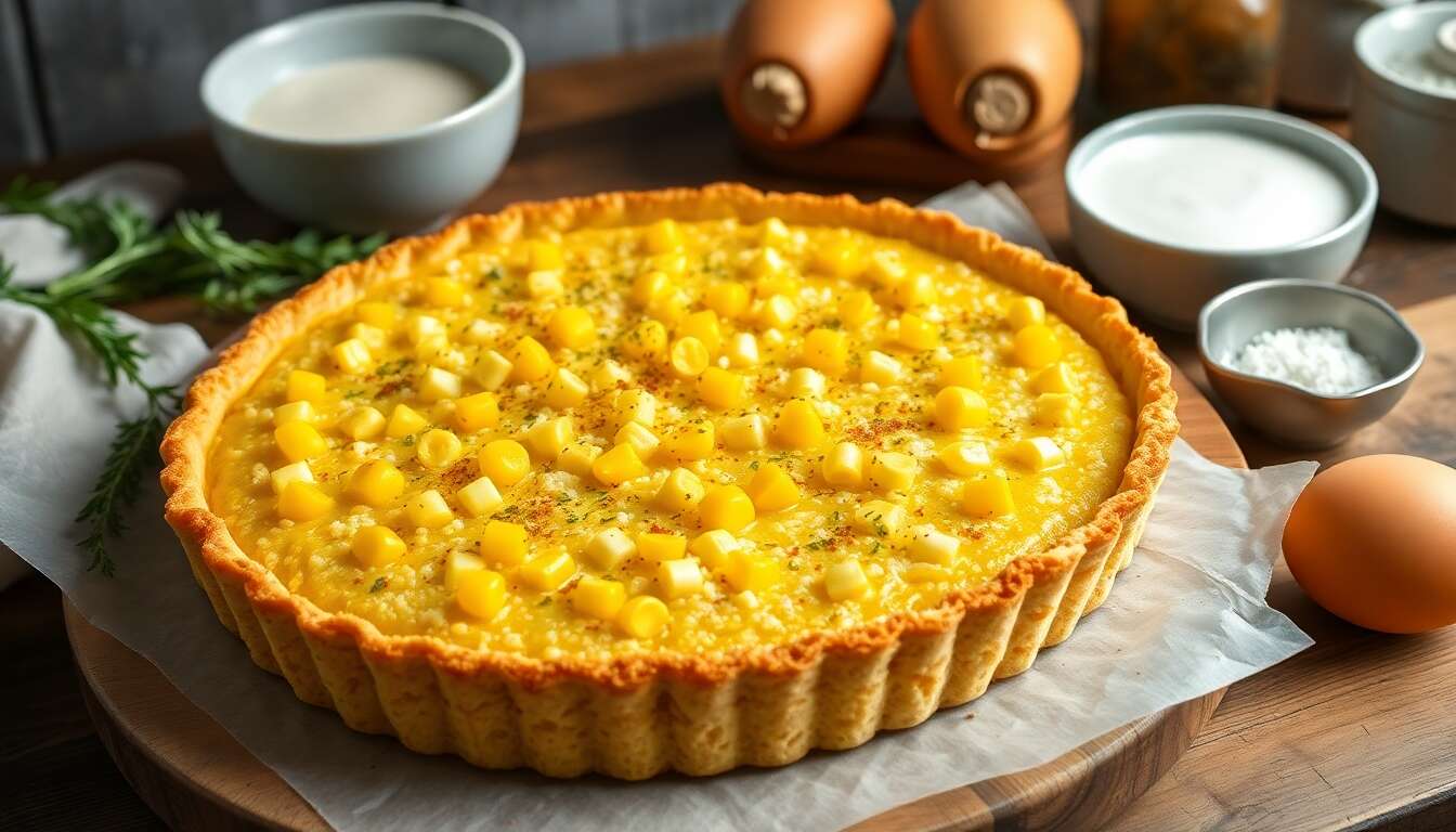 Tarte gratinée au maïs : la recette gourmande