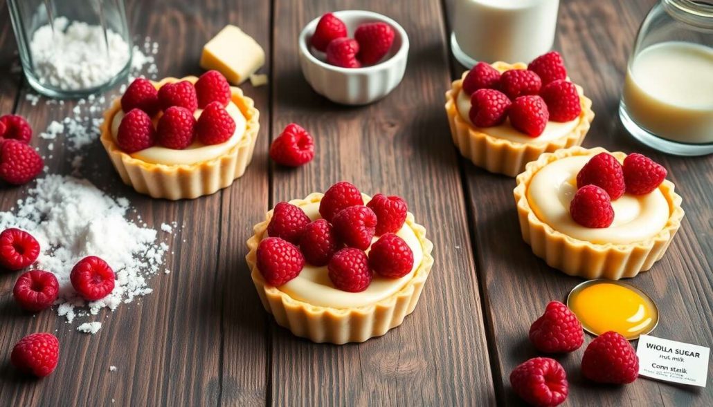 Tartelettes aux framboises et crème pâtissière : recette gourmande