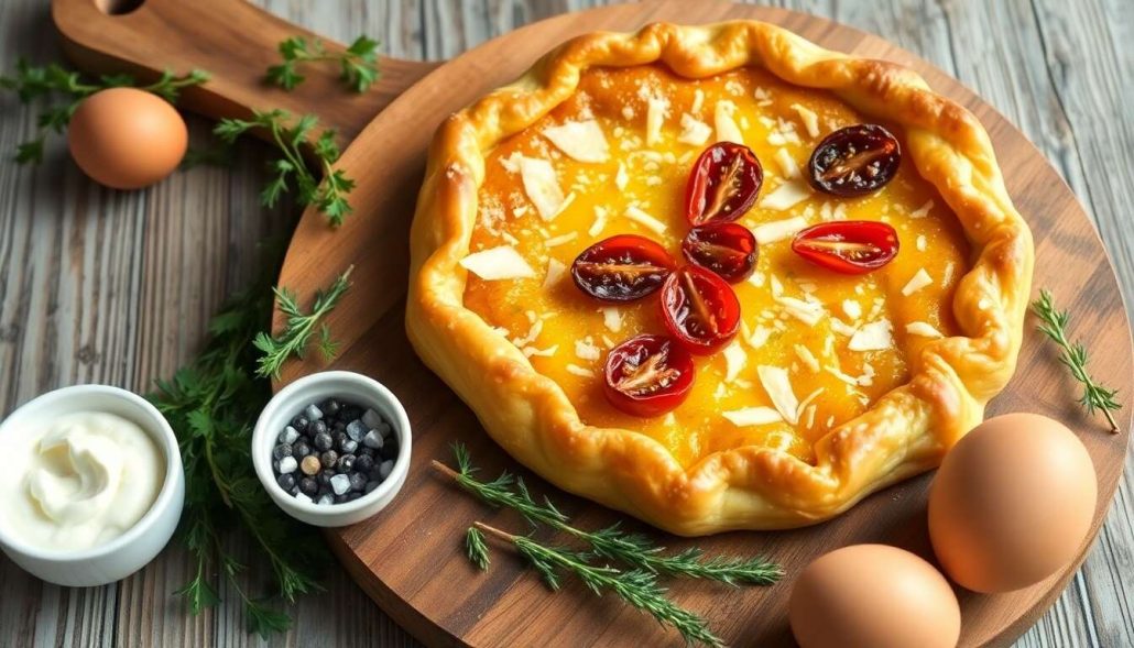 Tarte au parmesan et tomates : recette facile et savoureuse