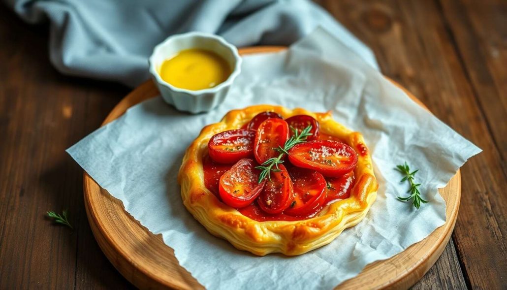 Recette tarte feuilletée aux tomates