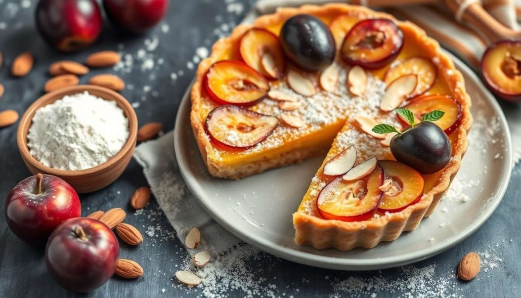 Tarte aux quetsches et aux amandes : recette gourmande