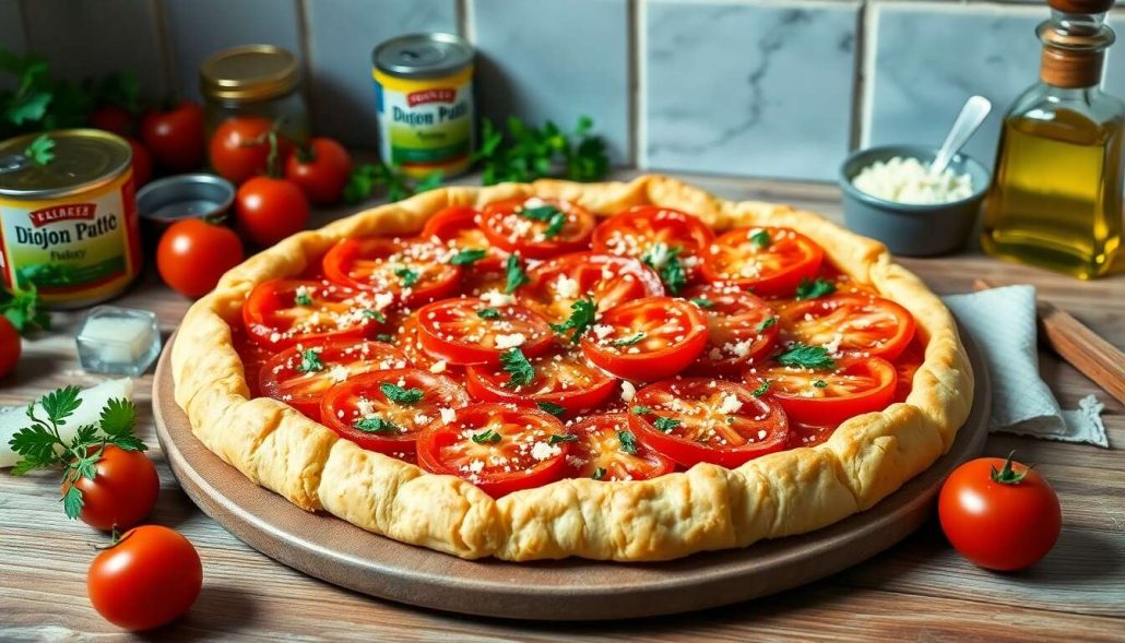 Recette de tarte à la tomate persillée