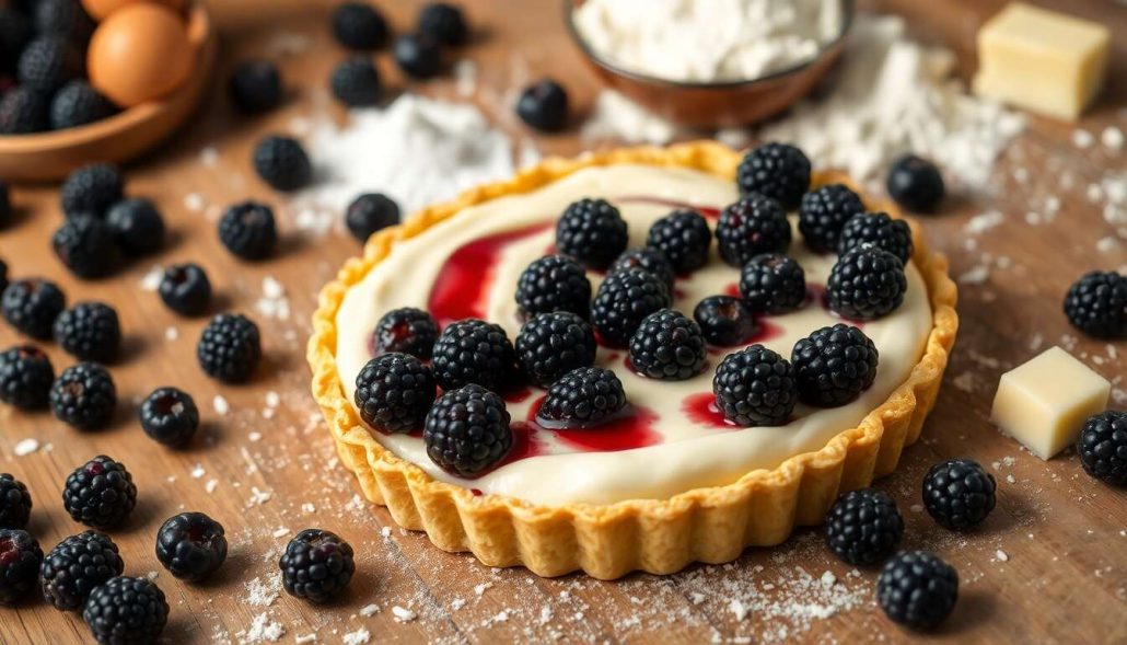 Tarte aux mûres : recette maison au mascarpone