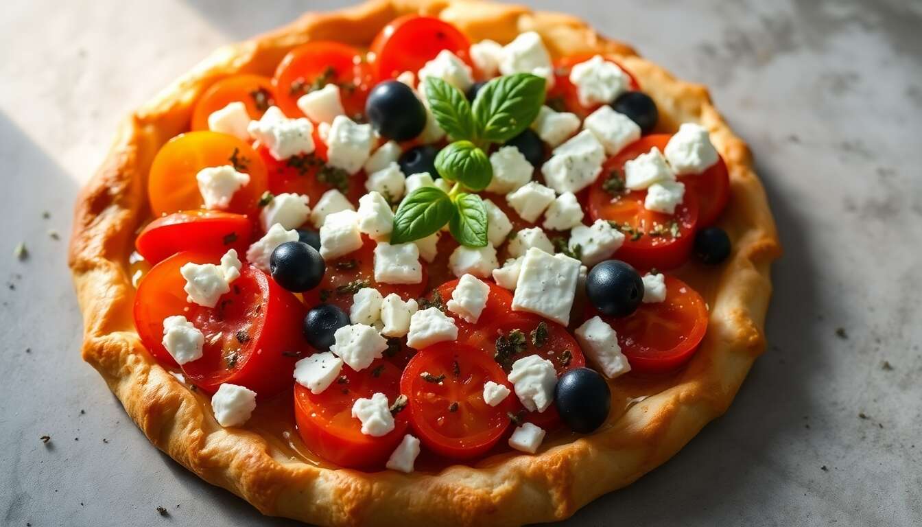 Tarte aux tomates à la grecque : la recette savoureuse