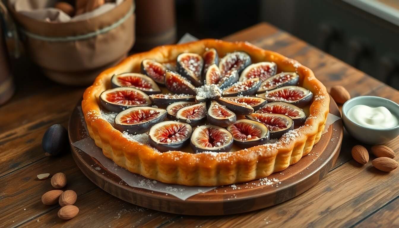Tarte aux figues façon amandine : la recette gourmande