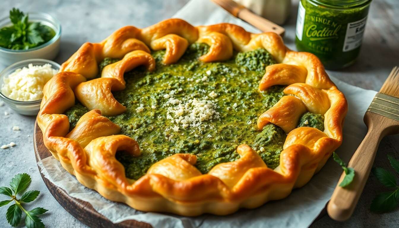 Tarte Soleil au Pesto : recette Facile et Délicieuse