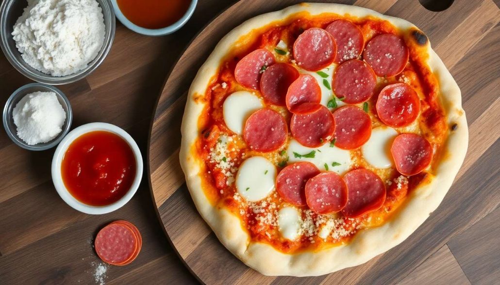 Pizza rustica au salami : recette facile et savoureuse