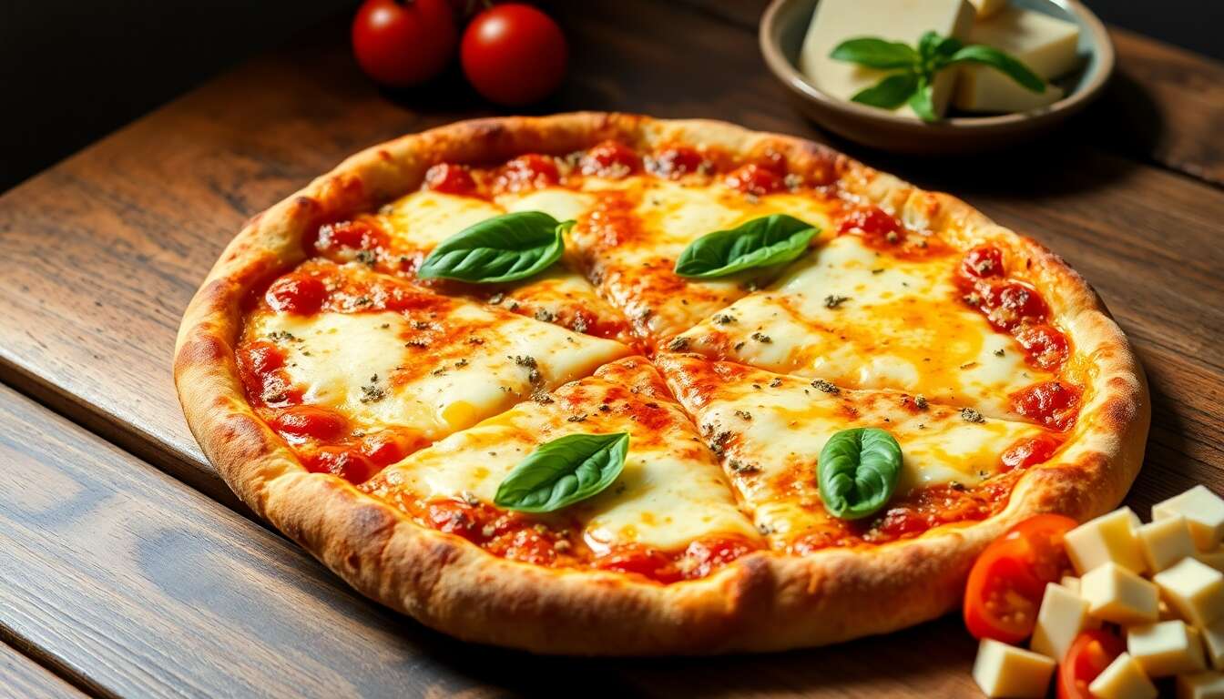 Pizza aux quatre fromages : recette facile et savoureuse