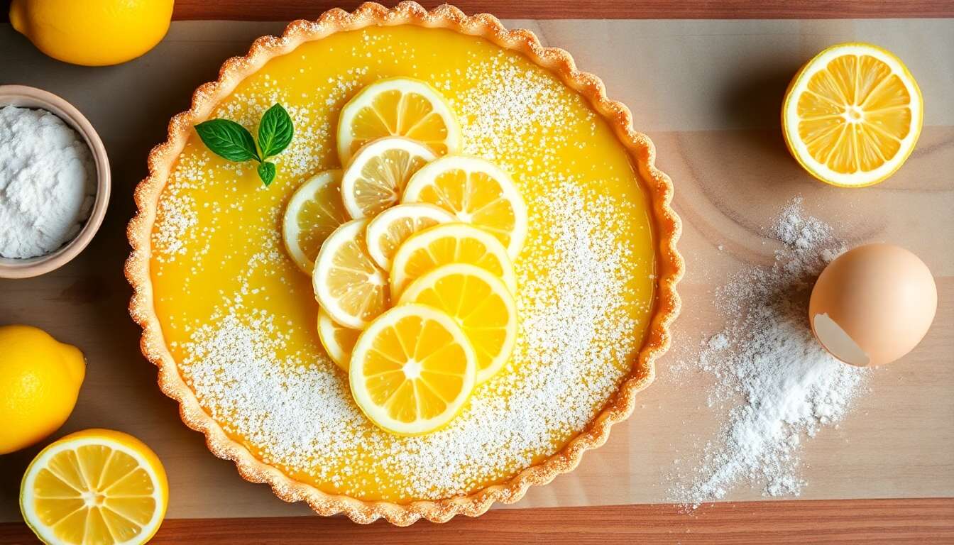 Tarte au citron classique : recette facile et savoureuse