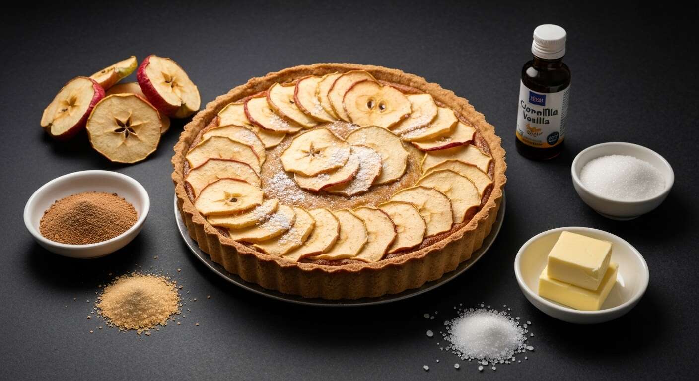 Tarte pommes amandes : recette traditionnelle de grand-mère
