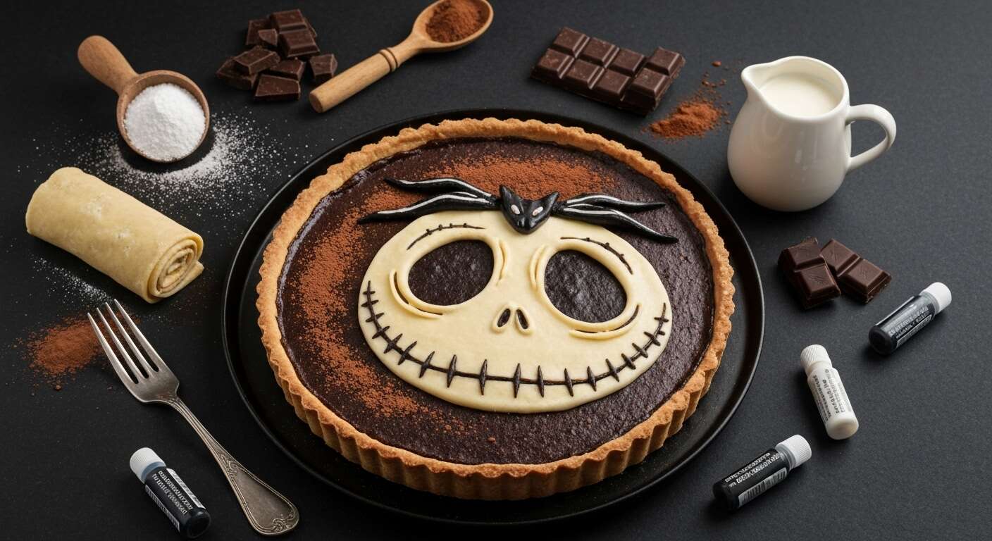 Tarte Jack Skellington : recette Effrayante pour Halloween