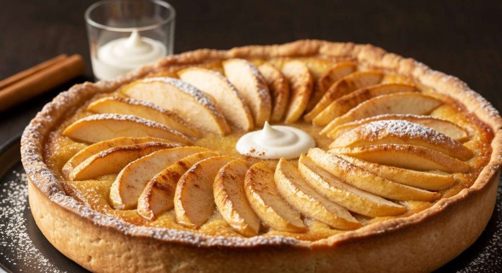 Tarte normande flambée au Calvados : recette gourmande