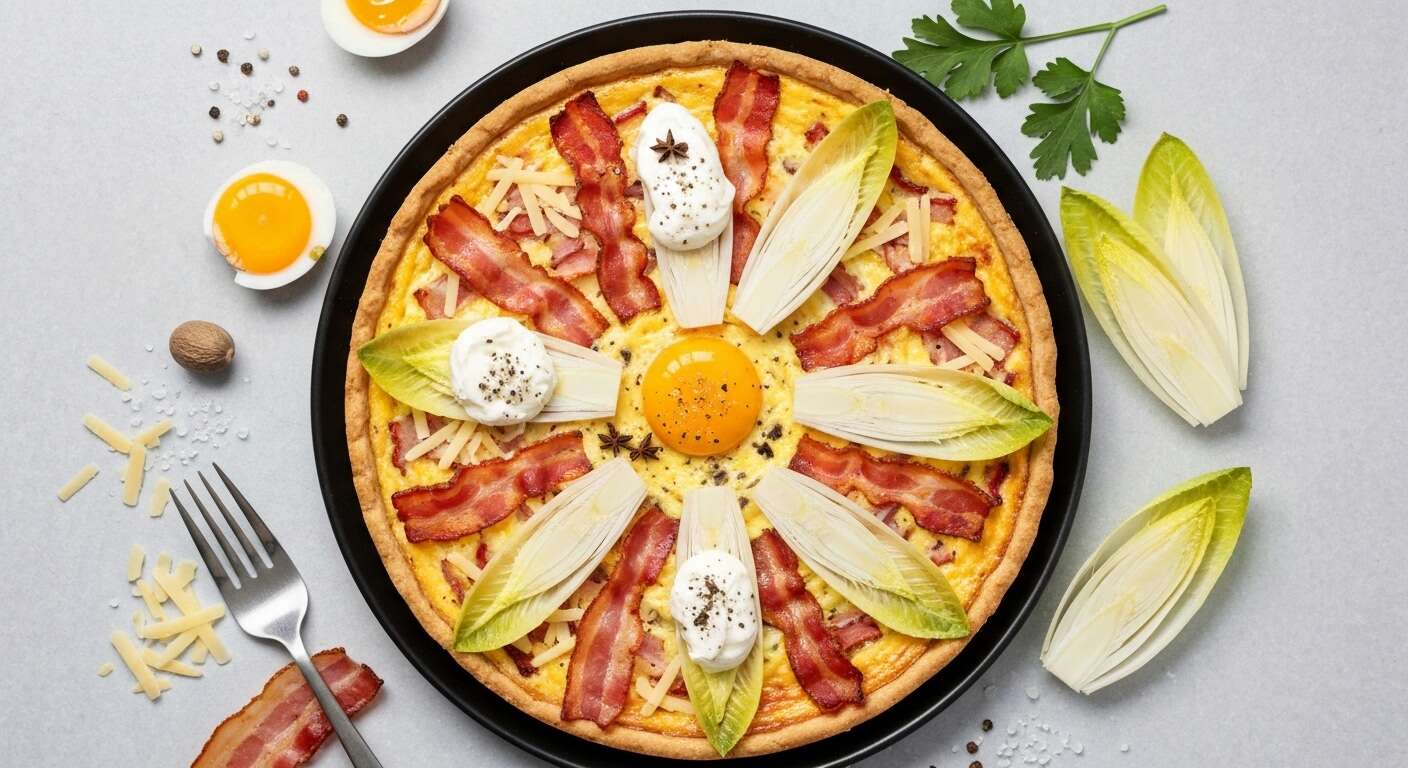 Quiche sans Pâte aux Endives et Bacon : recette Savoureuse