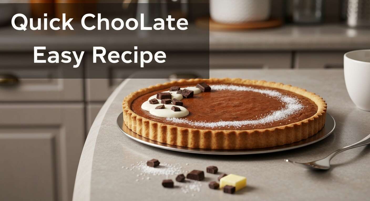 Tarte au chocolat rapide : recette facile