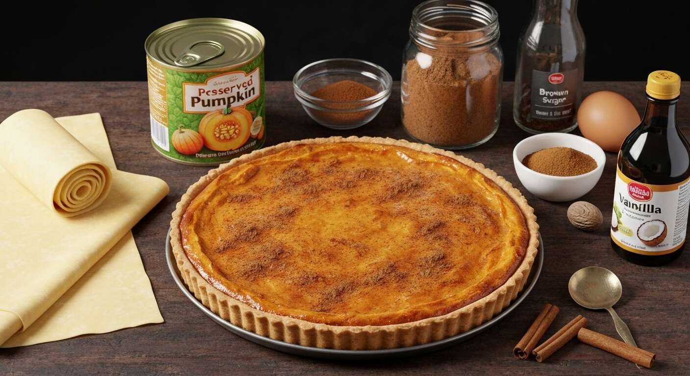 Tarte Sucrée au Potiron et Cannelle : recette Délicieuse
