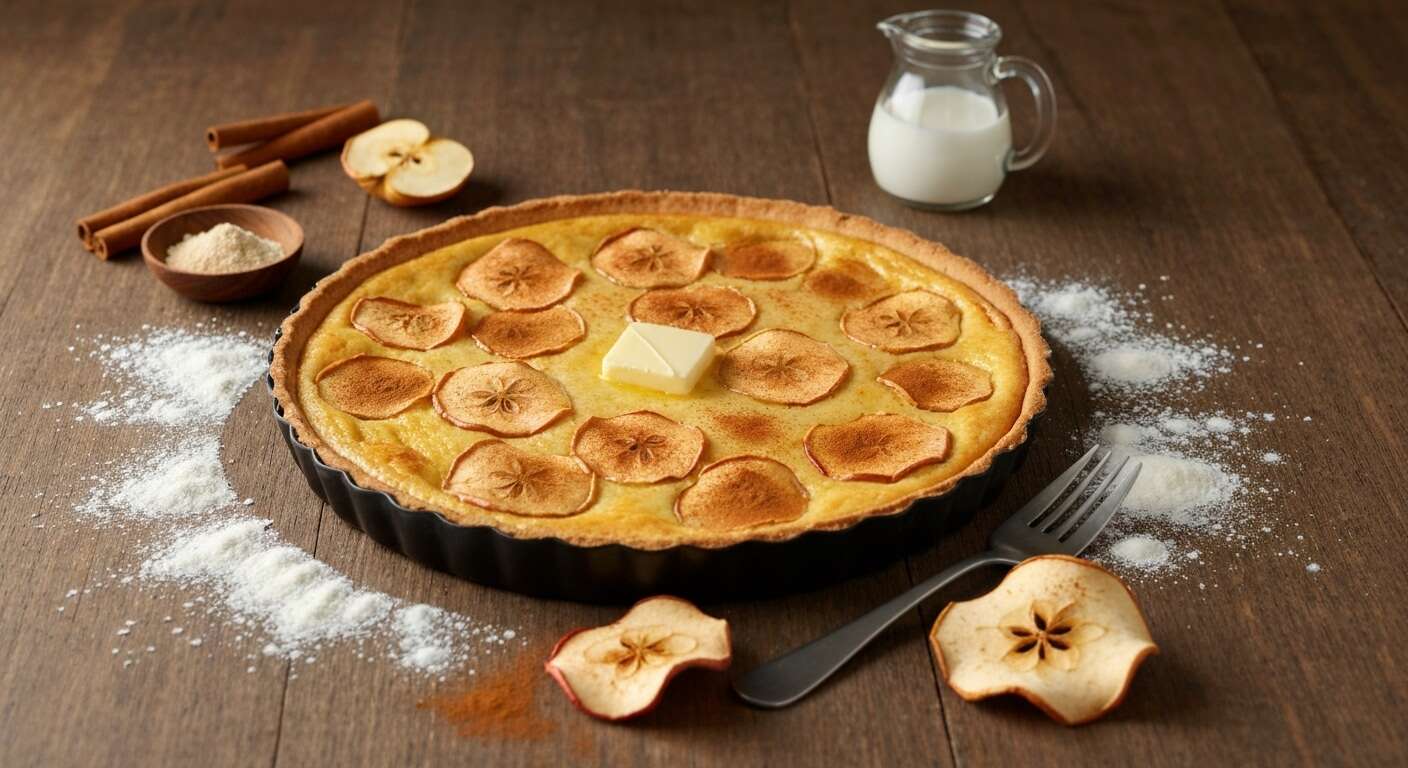 Recette de tarte briochée aux pommes