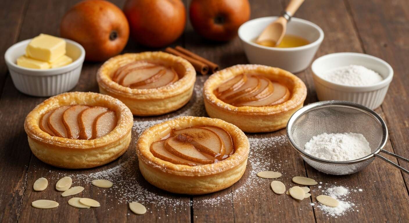 Tartelettes sur mesure aux poires : recette gourmande