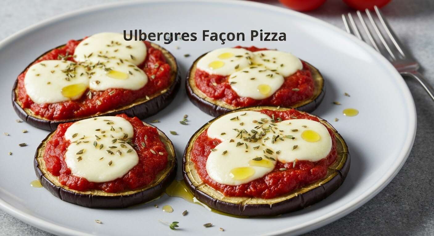 Aubergines Façon Pizza : recette Savoureuse