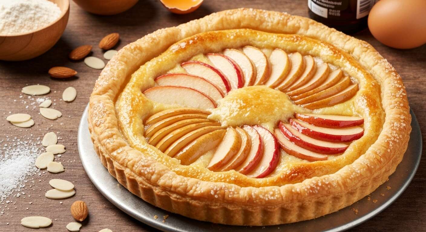 Recette Tarte Pommes Poires et Amandes