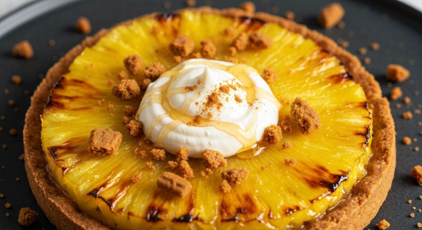Tartelette d'Ananas Rôti au Spéculoos : recette Gourmande