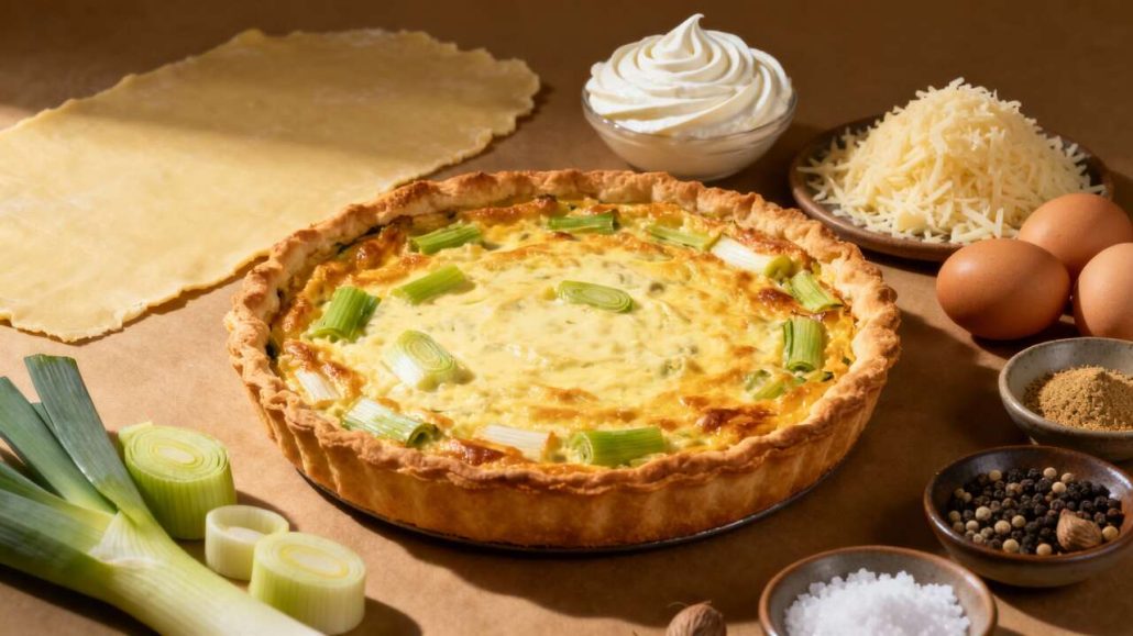 Recette de quiche aux poireaux : guide étape par étape