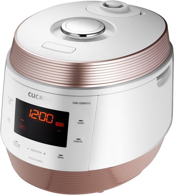 CUCKOO CMC-QSB501S ICOOK Q5 8 en 1 Multicooker à pression vapeur en acier inoxydable de qualité supérieure