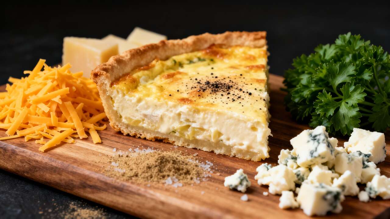Recette de quiche aux fromages maison : un d&eacute;lice cr&eacute;meux