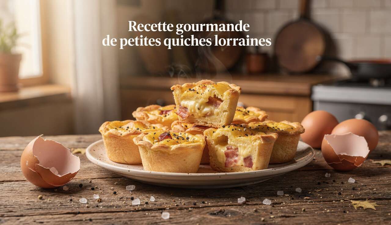 Recette gourmande de petites quiches lorraines