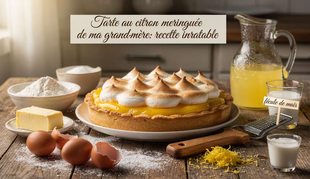 Tarte au citron meringu&eacute;e de ma grand-m&egrave;re : recette inratable