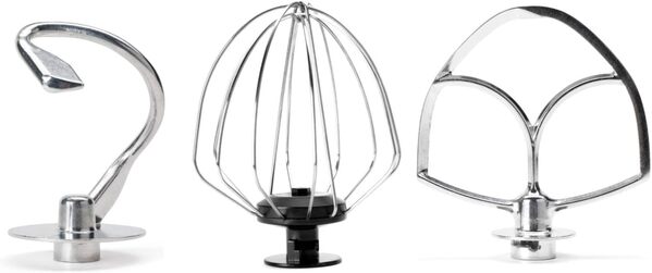 BLACK+DECKER BXKM1000E - Robot Patissier multifonction 1000W, 8 vitesses réglables + Turbo, bol de 5,2L, couvercle anti-éclaboussures, crochet batteur, crochet pétrisseur et crochet mélangeur