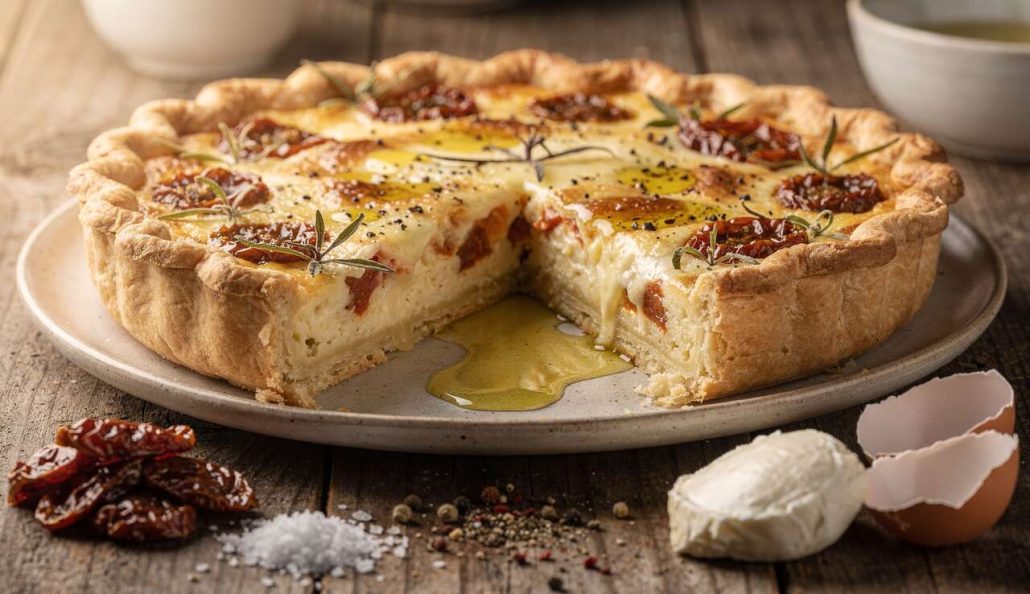 Recette de Quiche Tomate Mozzarella Savoureuse