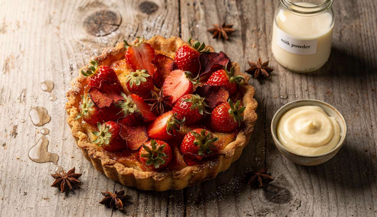 Tarte aux fraises et anis : recette gourmande et originale