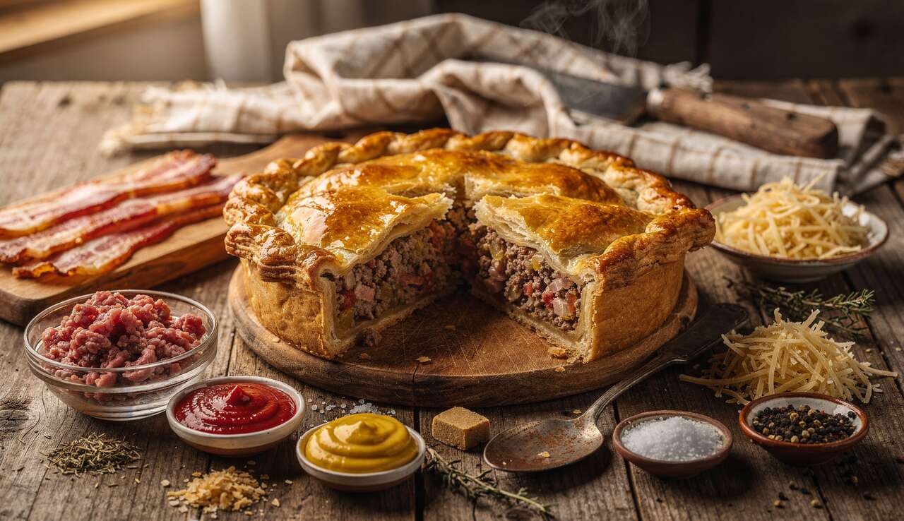 Tarte &agrave; la viande maison de grand-m&egrave;re : recette traditionnelle