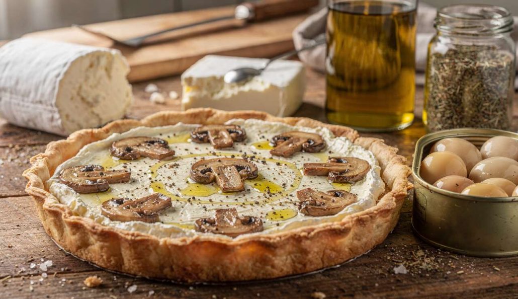 Tarte aux champignons et chèvre : une recette savoureuse