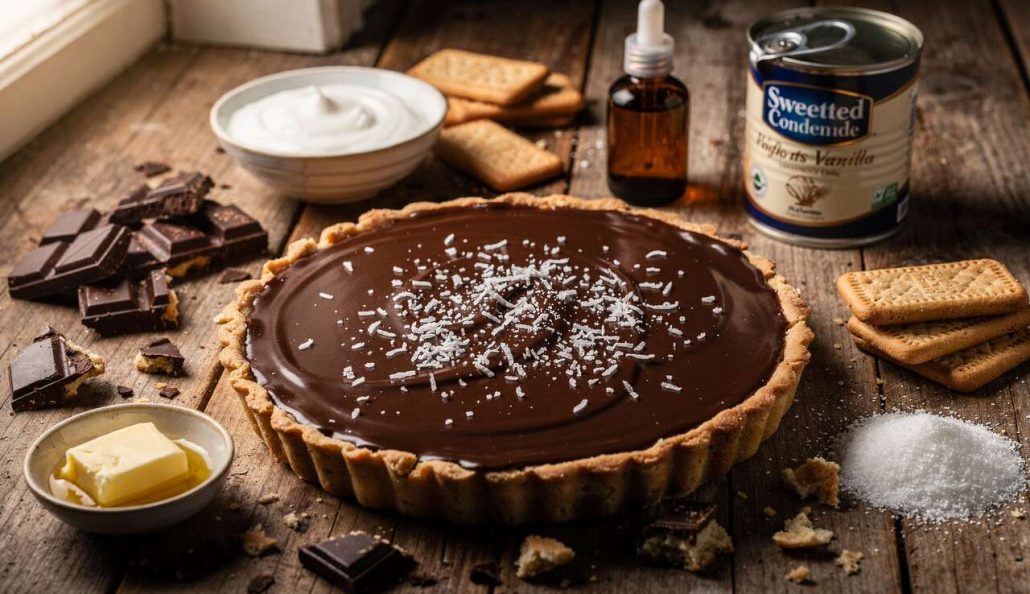 Délicieuse tarte au chocolat et noix de coco : recette facile
