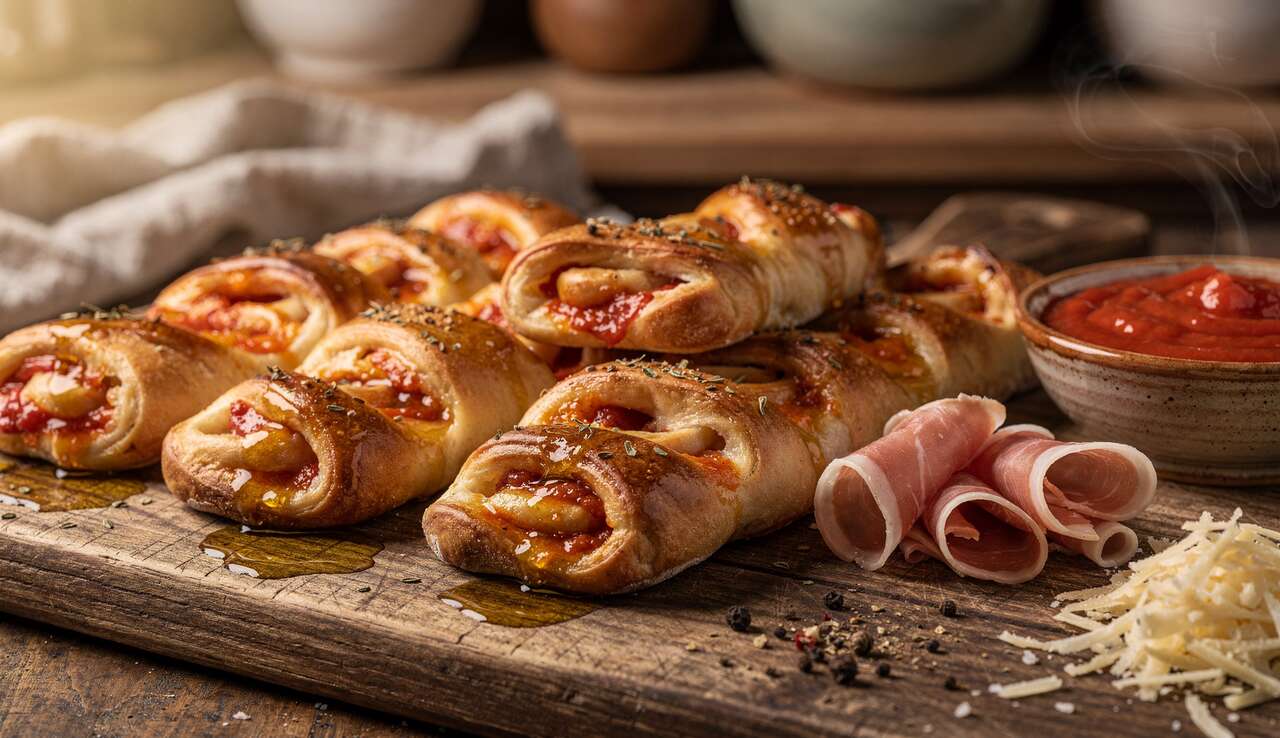 Pizza rolls au jambon de Bayonne : recette simple et délicieuse