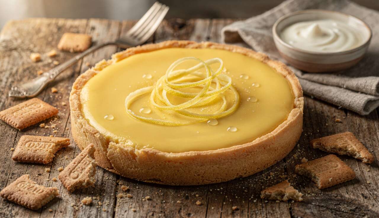 Tarte au citron au lait concentr&eacute; : recette facile et savoureuse