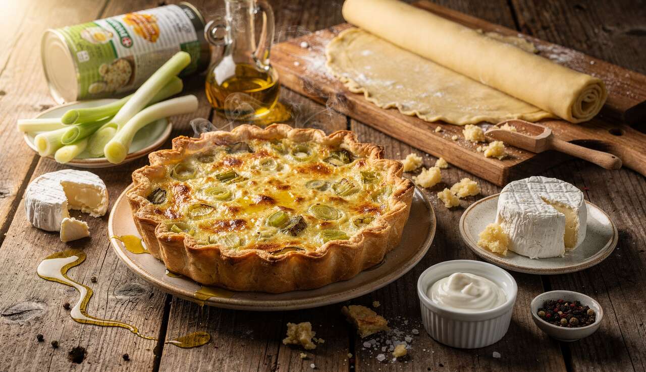 Tarte poireaux chèvre Thermomix : recette facile et rapide
