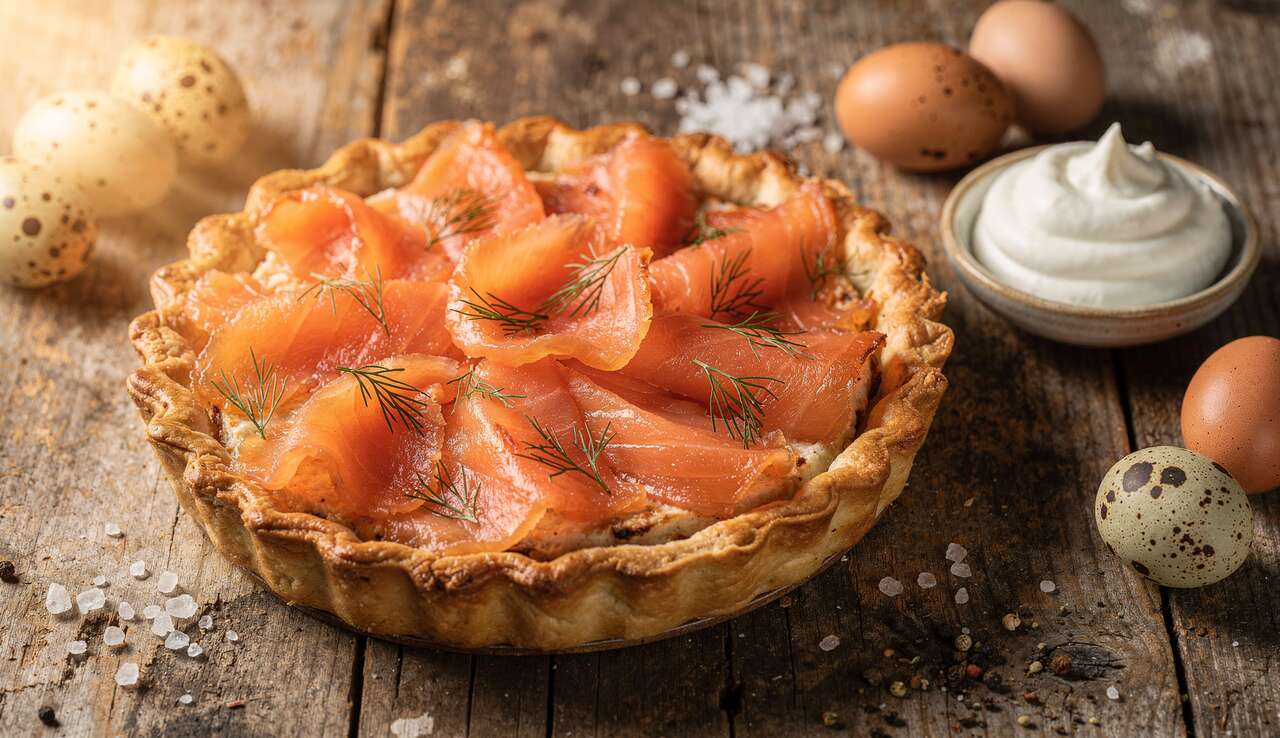 Recette authentique de la tarte au saumon