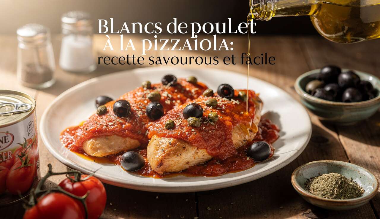 Blancs de poulet à la pizzaiola : recette savoureuse et facile