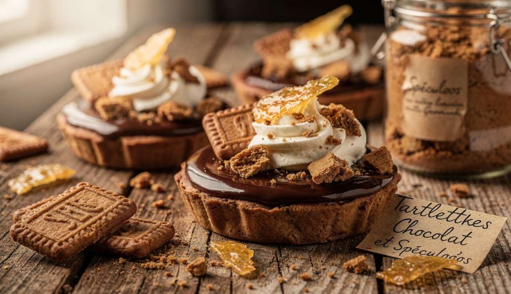 Tartelettes au Chocolat et Spéculoos : recette Gourmande