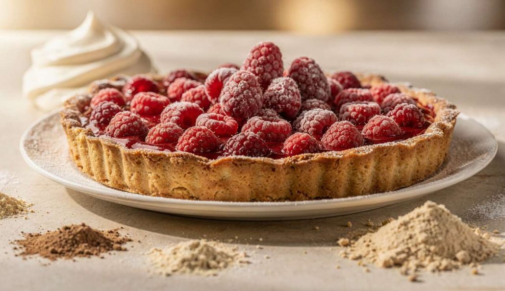 Tarte aux Framboises de Cyril Lignac : recette Savoureuse