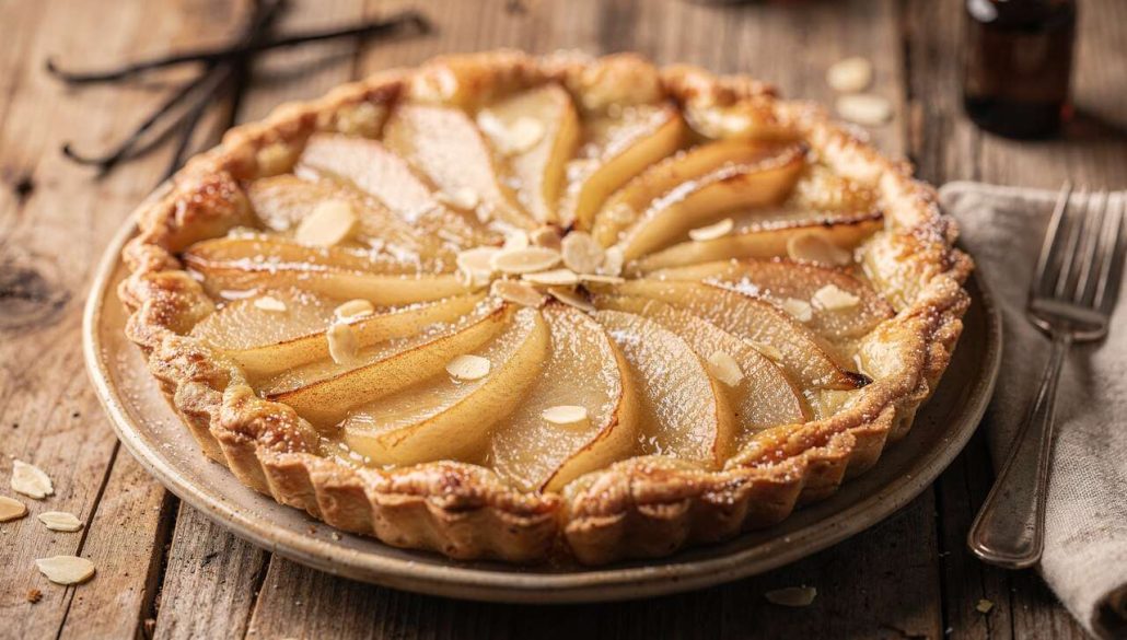 Tarte aux poires rapide : recette facile et savoureuse