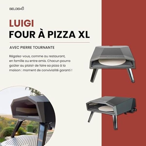Découvrez notre analyse du four à pizza gaz Beldeko Luigi avec sa pierre tournante XL : performance, design et conseils d'utilisation